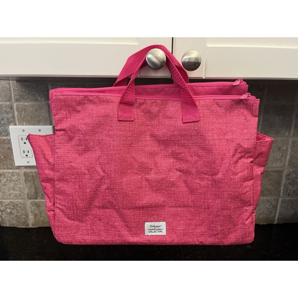 31 Thirty-one Super swap-it pocket Hot‎ Pink Crosshatch